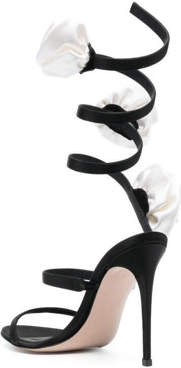 Le Silla Rose high-heel sandals Black