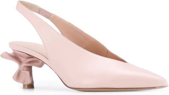 Le Silla rouched heel slingback pumps Pink