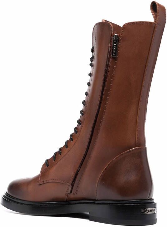 Le Silla Sama lace-up boots Brown