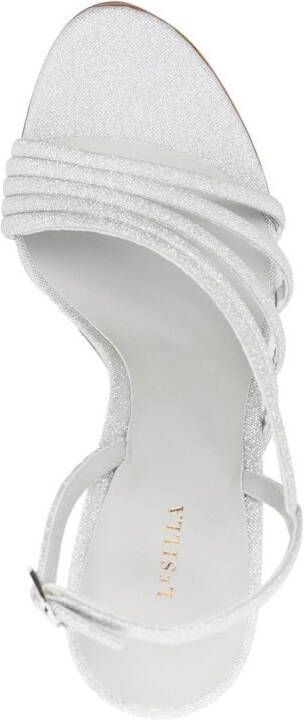 Le Silla Scarlet 100mm sandals Silver