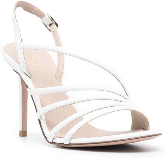 Le Silla Scarlet 105mm leather sandals White
