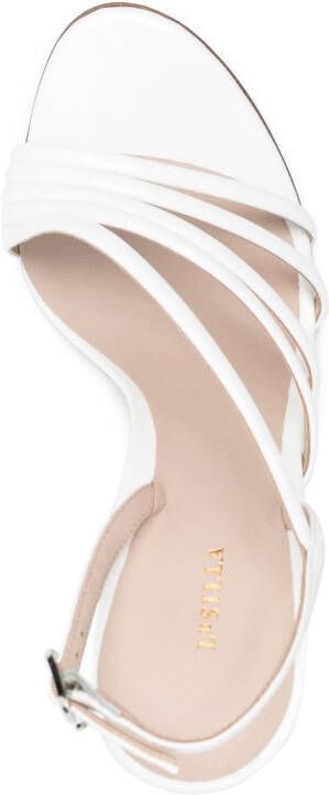Le Silla Scarlet 105mm leather sandals White