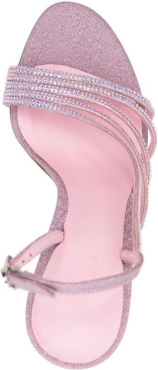 Le Silla Scarlet 105mm rhinestone-embellished sandals Pink