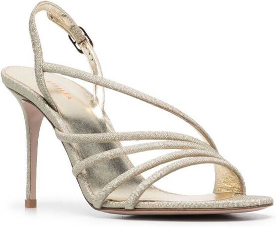 Le Silla Scarlet 110mm sandals Gold