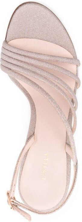 Le Silla Scarlet 80mm crystal-embellished sandals Neutrals