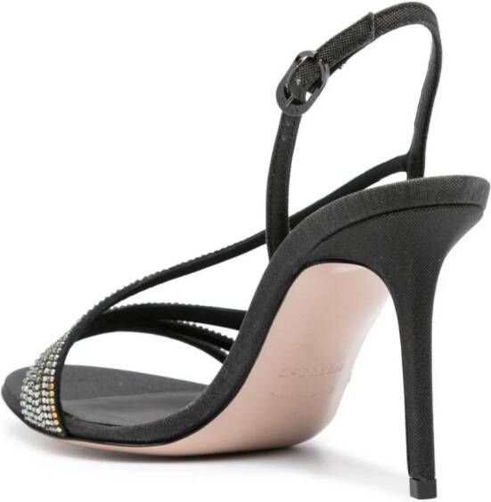Le Silla Scarlet 95mm rhinestone-embellished sandals Black