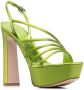Le Silla Scarlet platform-sole sandals Green - Thumbnail 2