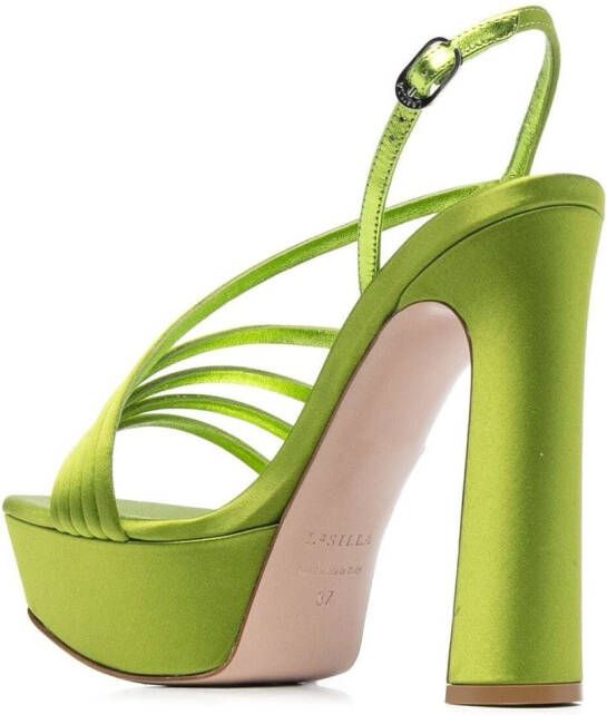 Le Silla Scarlet platform-sole sandals Green