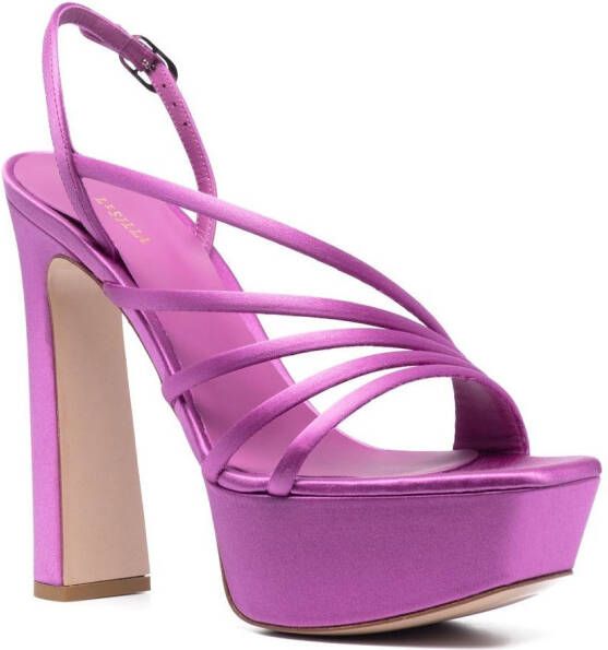 Le Silla Scarlet platform strappy sandals Purple