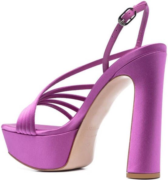 Le Silla Scarlet platform strappy sandals Purple