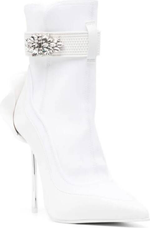 Le Silla Snorkeling 110mm ankle boots White
