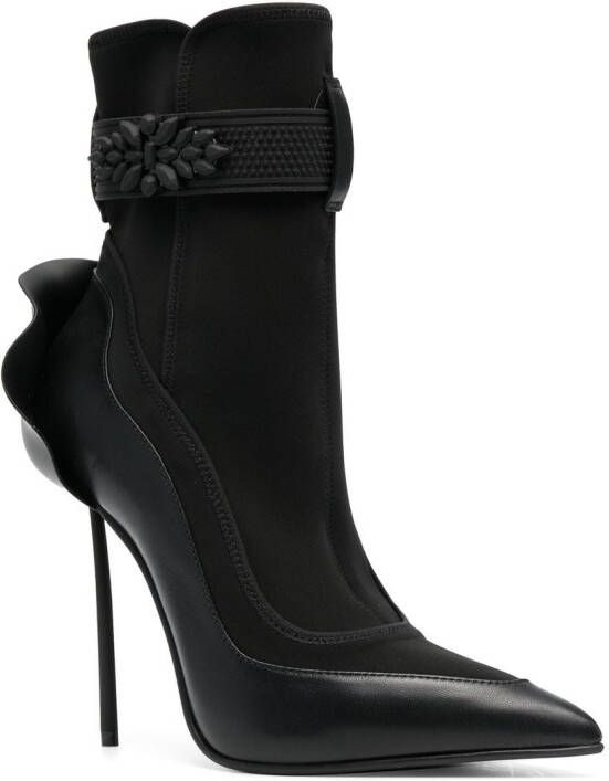 Le Silla sock-style 125mm stiletto boots Black