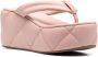 Le Silla Square quilted platform sandals Pink - Thumbnail 2