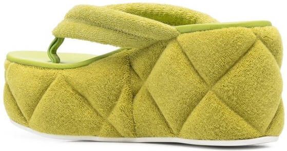 Le Silla Square wedge sandals Green