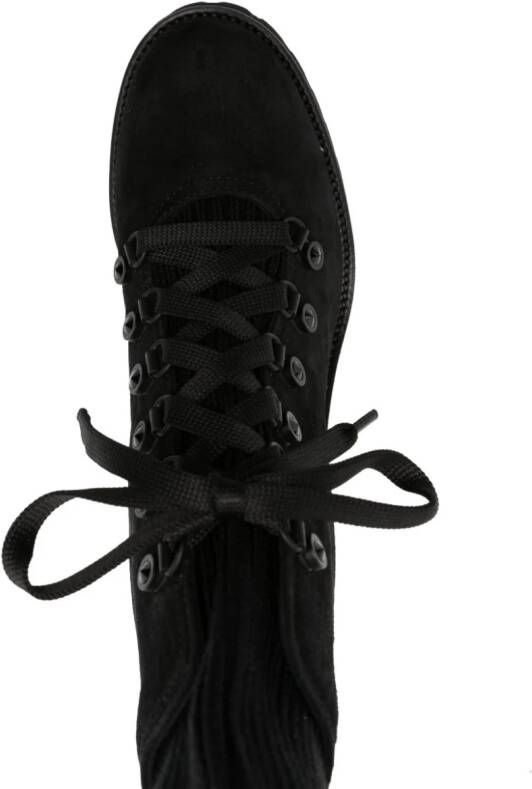 Le Silla St. Moritz 90mm suede boots Black