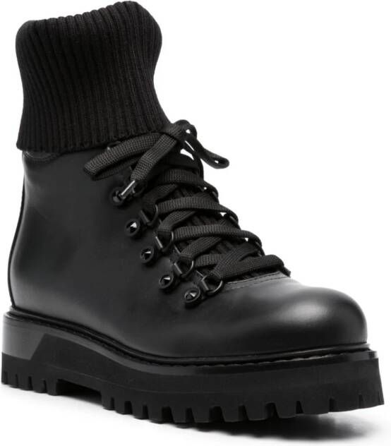 Le Silla St. Moritz leather ankle boots Black