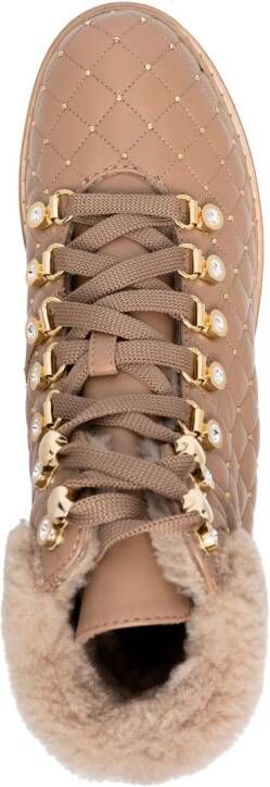 Le Silla St. Moritz quilted ankle boots Neutrals
