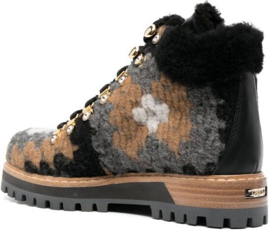 Le Silla St. Moritz wool ankle boots Black