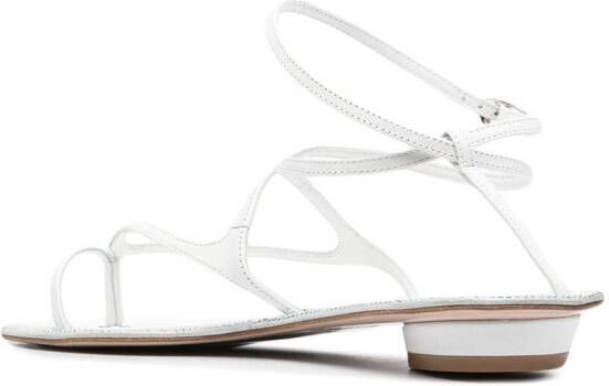 Le Silla strappy leather sandals White