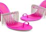 Le Silla The Jewels 80mm fringed sandals Pink - Thumbnail 4