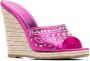 Le Silla crystal-embellished wedge-heeled sandals Pink - Thumbnail 2