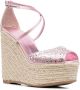 Le Silla crystal-embellished wedge sandals Pink - Thumbnail 2