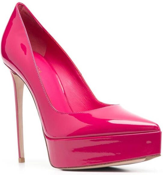 Le Silla Uma 120mm patent-leather pumps Pink