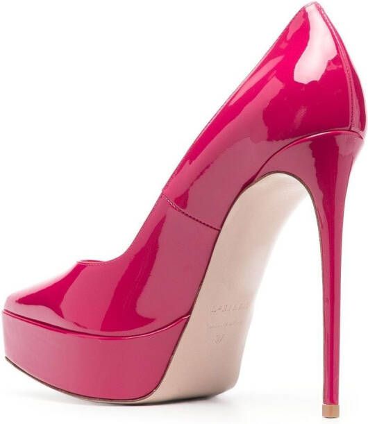 Le Silla Uma 120mm patent-leather pumps Pink