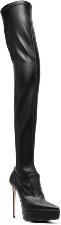 Le Silla UMA 125mm thigh-high boots Black