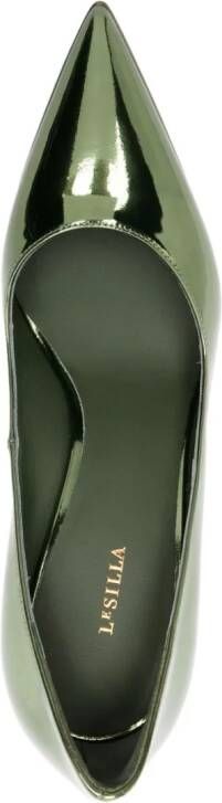 Le Silla Uma 130mm pointed-toe pumps Green