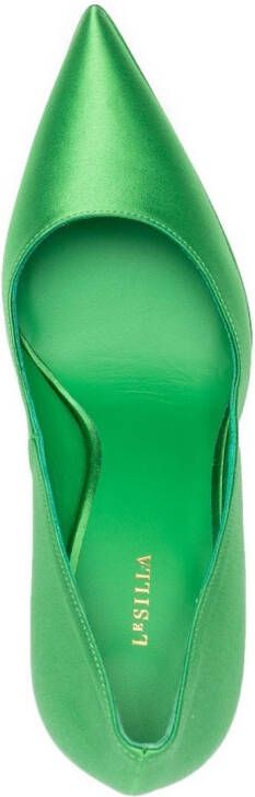 Le Silla Uma 135mm platform pumps Green