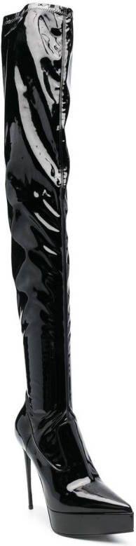 Le Silla Uma 135mm thigh-high boots Black