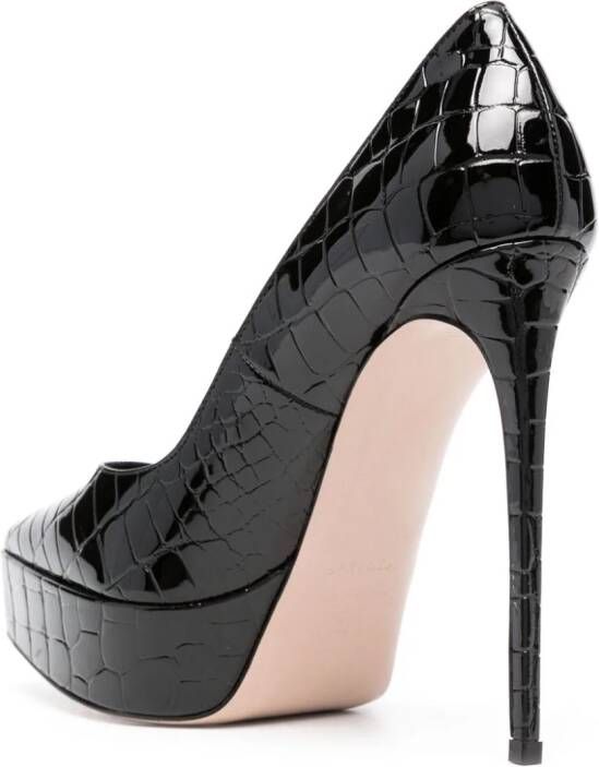 Le Silla Uma 140mm leather pumps Black