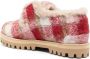 Le Silla Yacht check-pattern felted loafers Red - Thumbnail 3