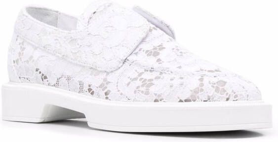Le Silla Yacht lace-pattern loafers White