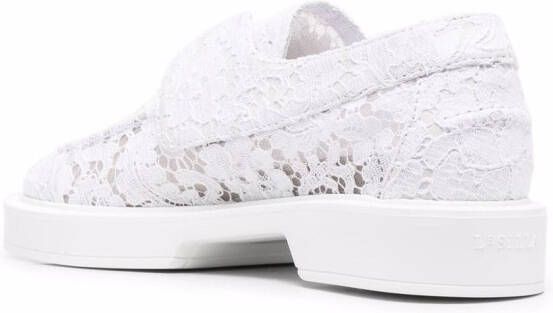 Le Silla Yacht lace-pattern loafers White