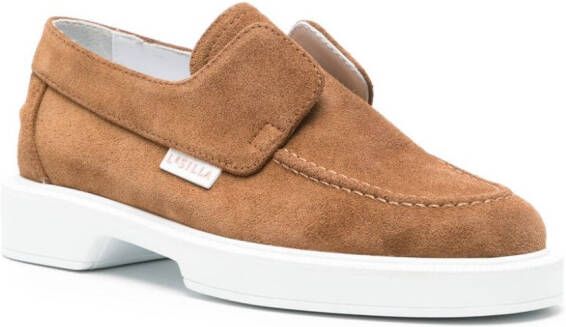 Le Silla Yacht suede loafers Brown