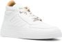 Leandro Lopes quilted high-top sneakers White - Thumbnail 2