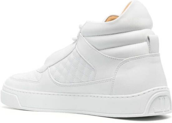 Leandro Lopes quilted high-top sneakers White