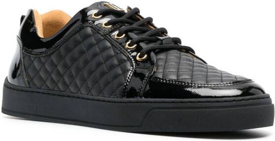 Leandro Lopes quilted low-top sneakers Black