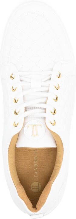 Leandro Lopes quilted low-top sneakers White