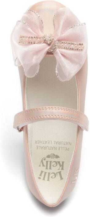 Lelli Kelly bow-detail touch-strap ballerina shoes Pink