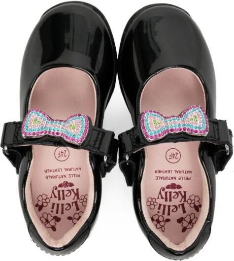 Lelli Kelly Erin patent-finish ballerina shoes Black