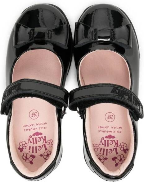 Lelli Kelly Perrie patent-finish ballerina shoes Black