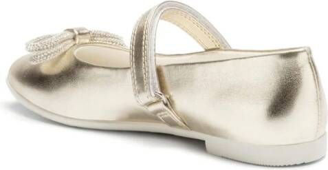 Lelli Kelly Serena bow-detail ballerina shoes Gold