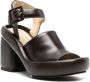 LEMAIRE 105mm padded leather sandals Brown - Thumbnail 2