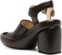 LEMAIRE 105mm padded leather sandals Brown - Thumbnail 3