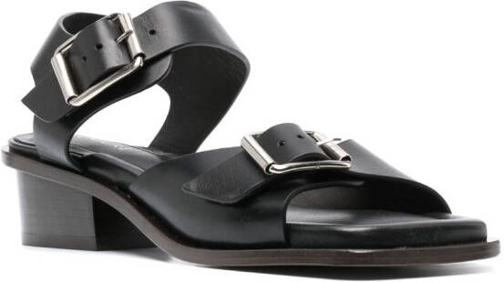 LEMAIRE 35mm double-buckle sandals Black