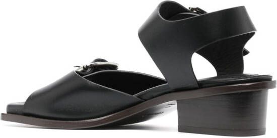 LEMAIRE 35mm double-buckle sandals Black