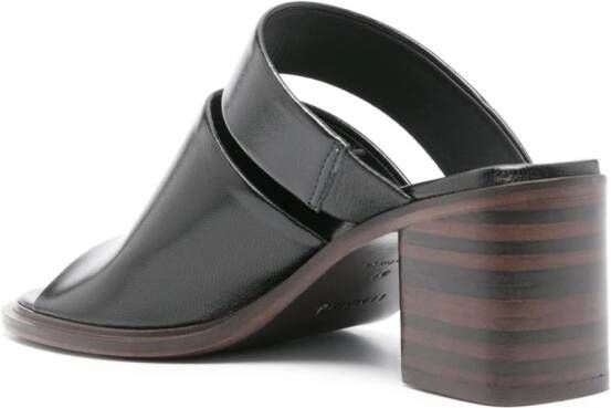 LEMAIRE 55mm leather mules Black
